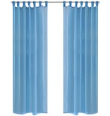 VidaXL Gordijn Turquoise 140x225 cm (2 stuks)