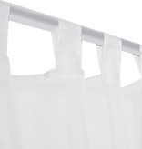 VidaXL Gordijn Wit 140x245 cm (2 stuks)