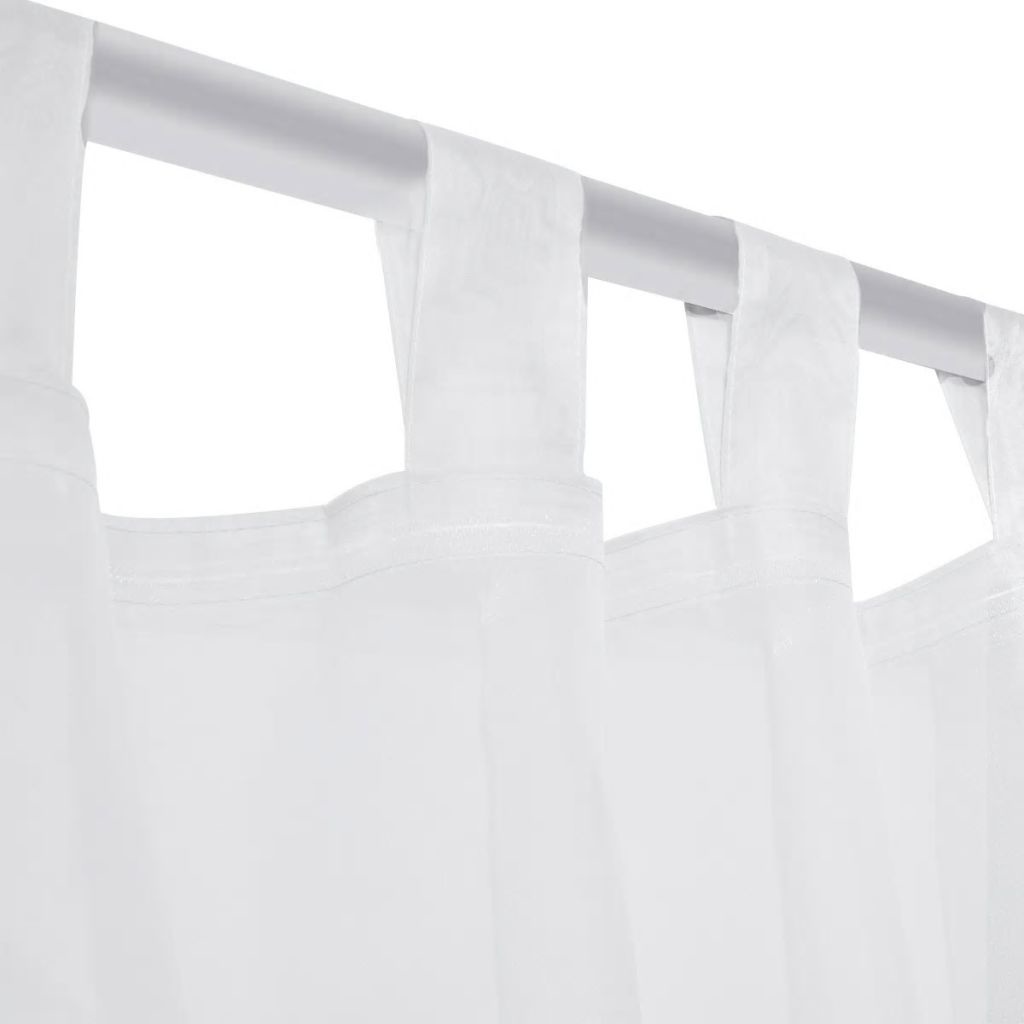 VidaXL Gordijn Wit 140x245 cm (2 stuks)