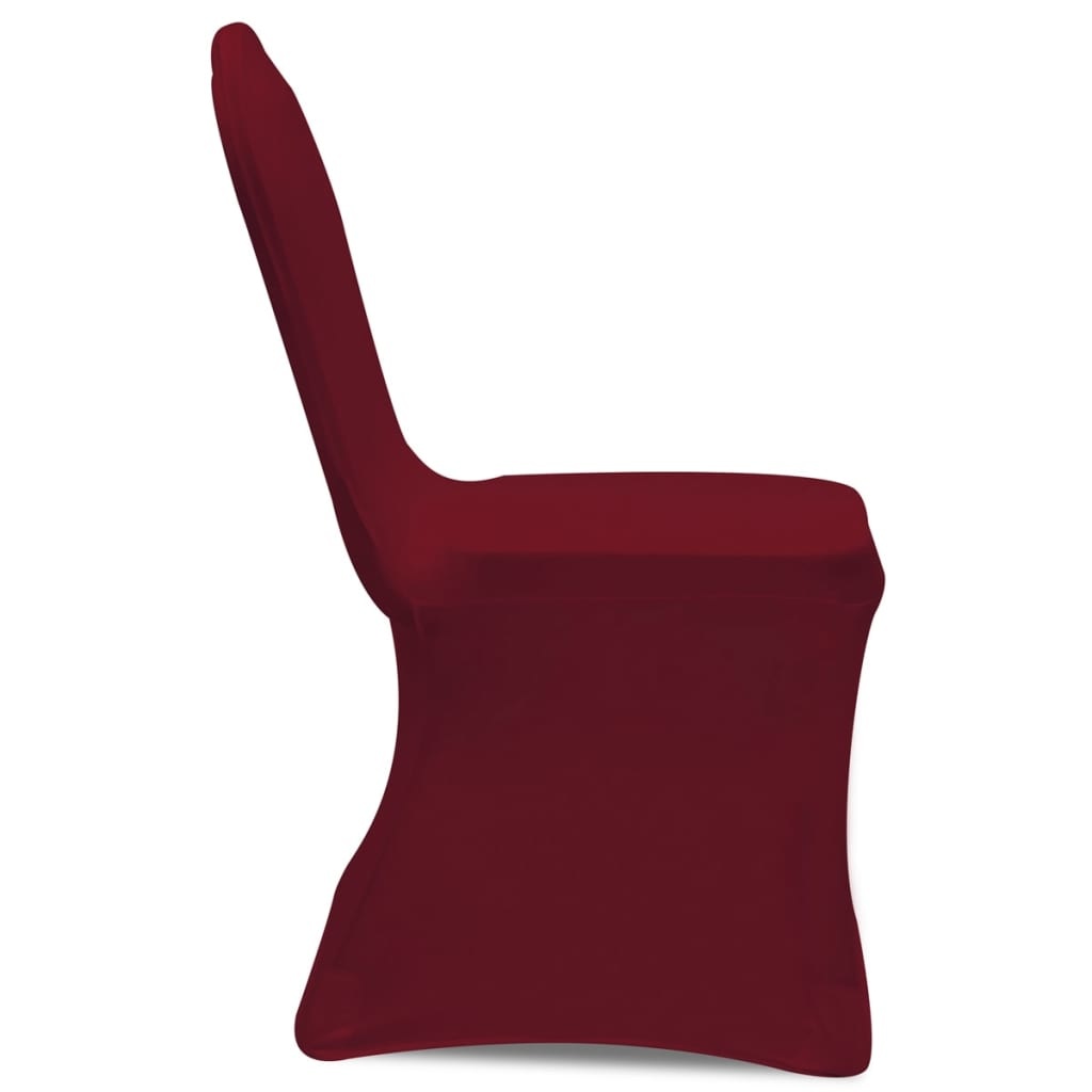 VidaXL Stoelhoezen stretch 18 st bordeauxrood
