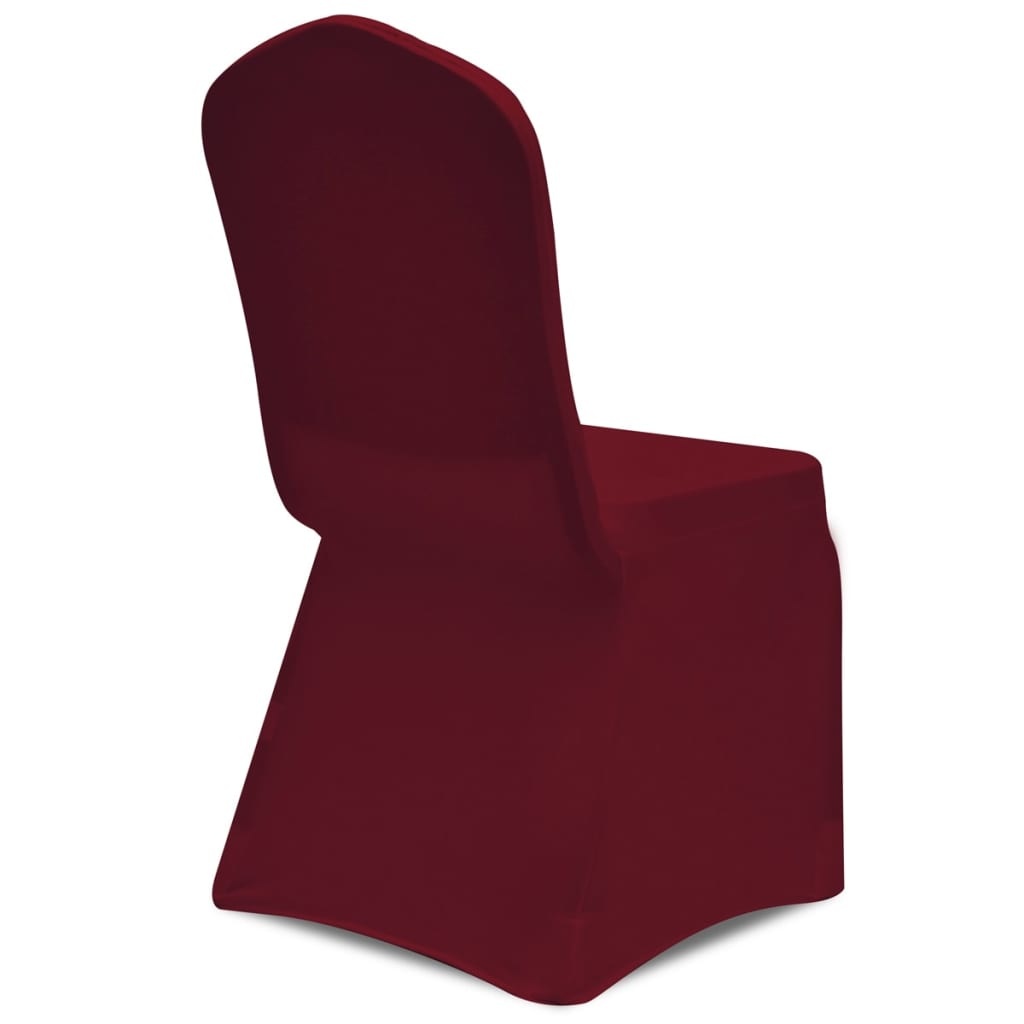 VidaXL Stoelhoezen stretch 18 st bordeauxrood