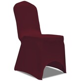 VidaXL Stoelhoes Stretch Bordeauxrood (6 stuks)