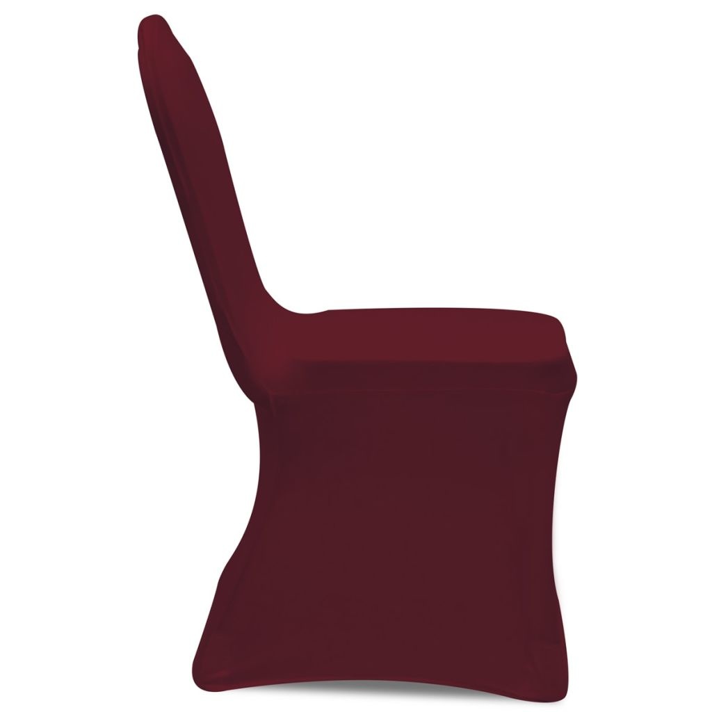 VidaXL Stoelhoes Stretch Bordeauxrood (6 stuks)