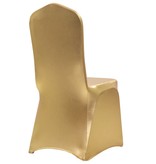 vidaXL 6 st Stoelhoezen stretch goud