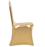 vidaXL 6 st Stoelhoezen stretch goud