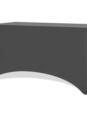 VidaXL Tafelhoes stretch zwart 243x76x74 cm 2 st
