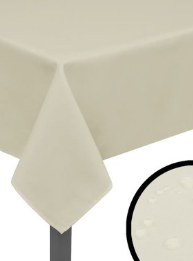 VidaXL Tafelkleden 5 stuks créme 170x130 cm