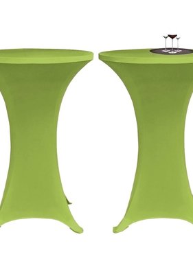 vidaXL Tafelhoes stretch 2 stuks 70 cm groen