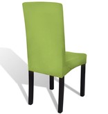 VidaXL Stoelhoes stretch recht 4 stuks groen