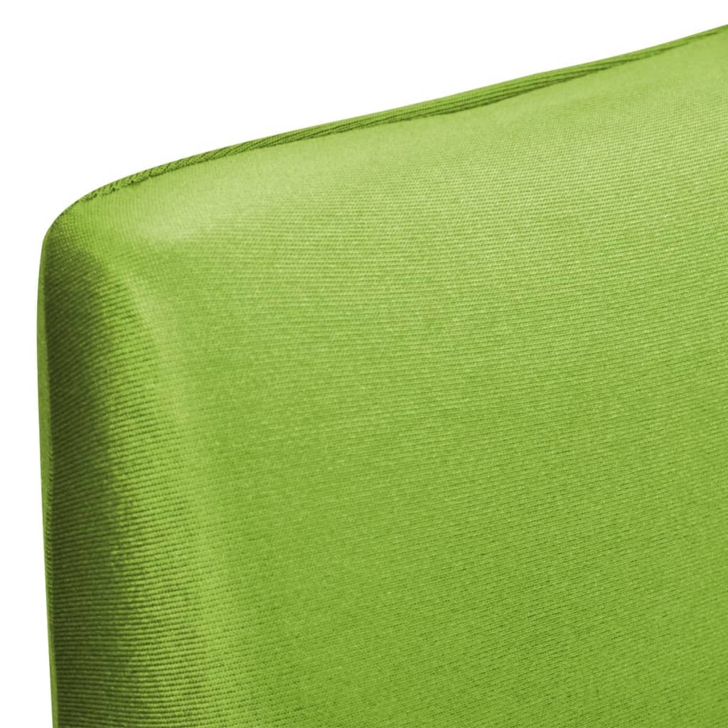 VidaXL Stoelhoes stretch recht 4 stuks groen