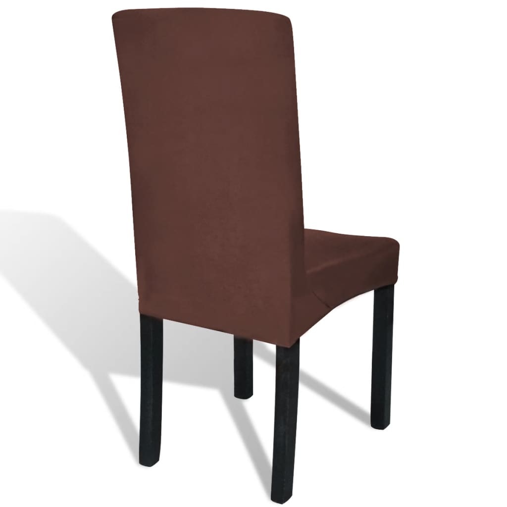 VidaXL Stoelhoes stretch recht 4 stuks bruin