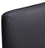 VidaXL Stoelhoezen 4 st stretch recht antraciet