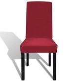 VidaXL Stoelhoezen stretch 4 stuks bordeaux
