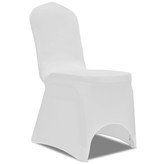 VidaXL Stoelhoes stretch 4 stuks wit