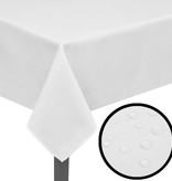 VidaXL Tafelkleden wit 5 stuks 220 x 130 cm