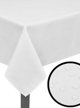 VidaXL Tafelkleden wit 5 stuks 130 x 130 cm
