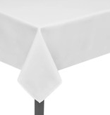 VidaXL Tafelkleden wit 5 stuks 130 x 130 cm