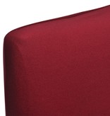 VidaXL Hoes voor stoelen 6 stuks stretch (wijnrood)
