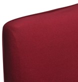 VidaXL Hoes voor stoelen 6 stuks stretch (wijnrood)
