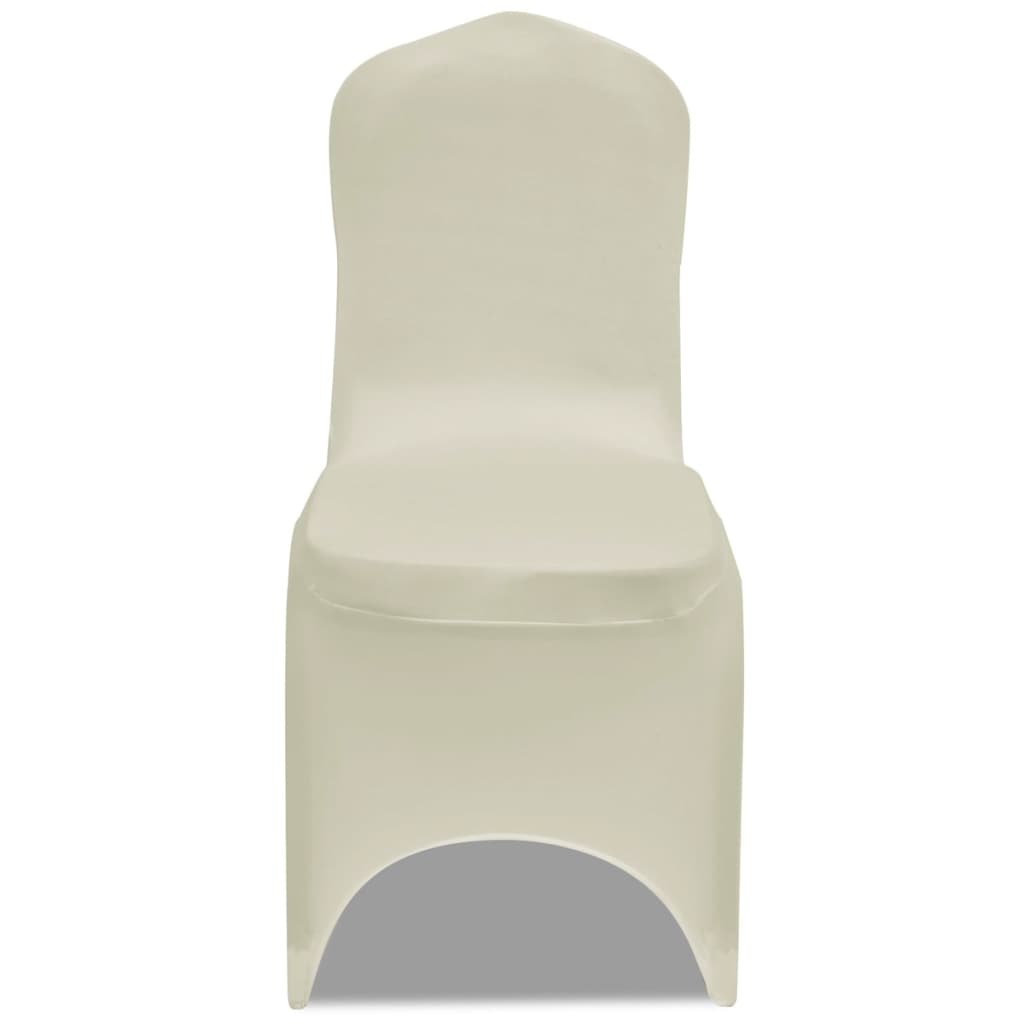 vidaXL Hoes voor stoelen 50 stuks (creme)