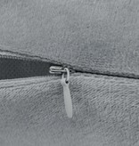 VidaXL Sierkussenset 45x45 cm velours grijs 2-delig