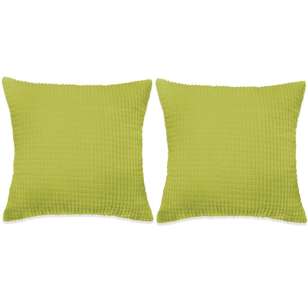 vidaXL Sierkussenset 60x60 cm velours groen 2-delig