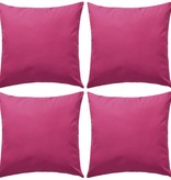 vidaXL Buitenkussens 45x45 cm roze 4 st