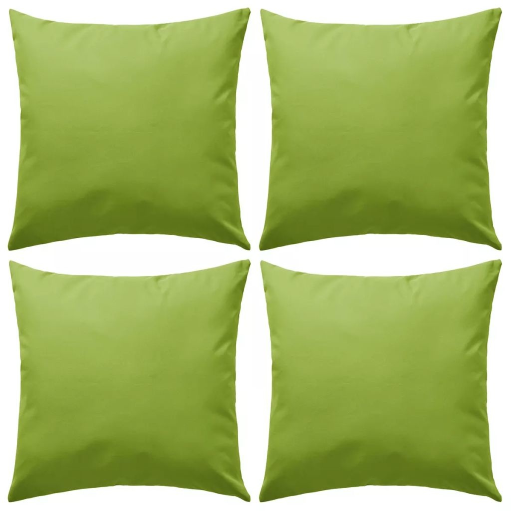 VidaXL Buitenkussens 45x45 cm appeltjesgroen 4 st