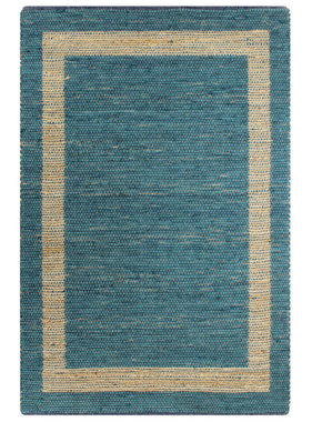VidaXL Vloerkleed handgemaakt 160x230 cm jute blauw