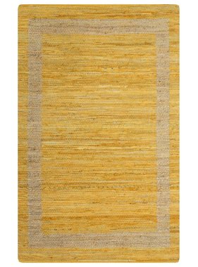 VidaXL Vloerkleed handgemaakt 160x230 cm jute geel