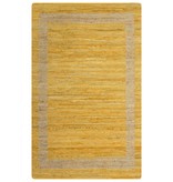 VidaXL Vloerkleed handgemaakt 120x180 cm jute geel