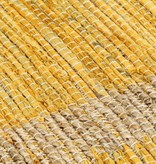 VidaXL Vloerkleed handgemaakt 120x180 cm jute geel