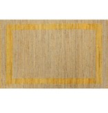 VidaXL Vloerkleed handgemaakt 120x180 cm jute geel