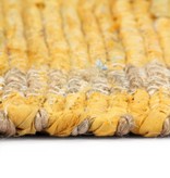VidaXL Vloerkleed handgemaakt 120x180 cm jute geel