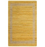VidaXL Vloerkleed handgemaakt 80x160 cm jute geel