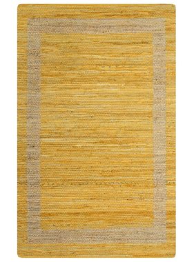 VidaXL Vloerkleed handgemaakt 80x160 cm jute geel