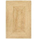 VidaXL Vloerkleed handgemaakt 120x180 cm jute naturel
