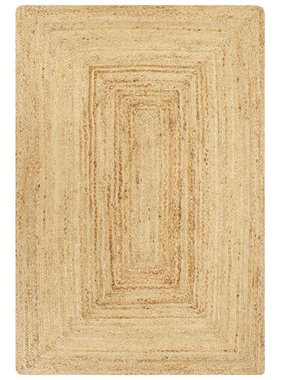 VidaXL Vloerkleed handgemaakt 120x180 cm jute naturel