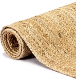 VidaXL Vloerkleed handgemaakt 120x180 cm jute naturel