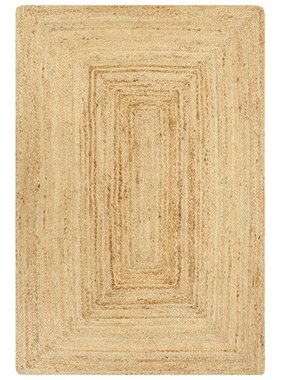 VidaXL Vloerkleed handgemaakt 80x160 cm jute naturel