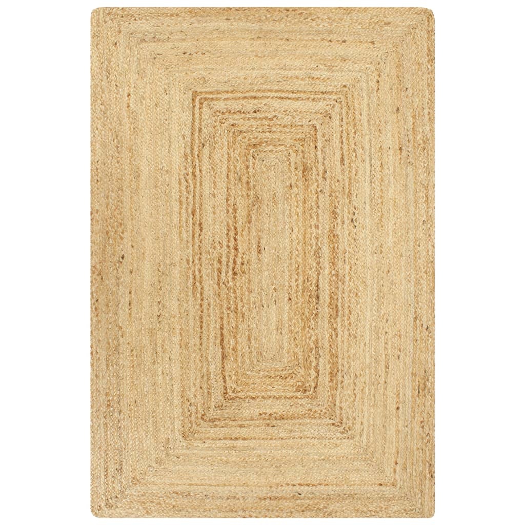 VidaXL Vloerkleed handgemaakt 80x160 cm jute naturel