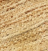 vidaXL Vloerkleed handgemaakt 80x160 cm jute naturel