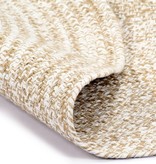 VidaXL Vloerkleed handgemaakt 120 cm jute wit en naturel