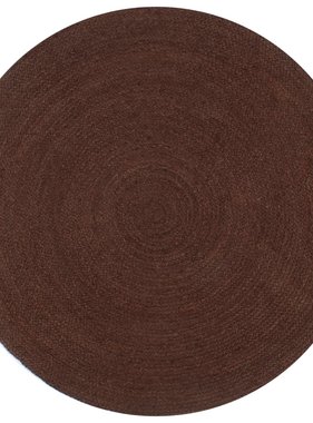 VidaXL Vloerkleed handgemaakt rond 150 cm jute bruin