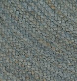 VidaXL Vloerkleed handgemaakt rond 150 cm jute olijfgroen