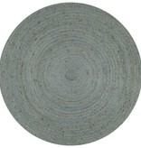 VidaXL Vloerkleed handgemaakt rond 120 cm jute olijfgroen