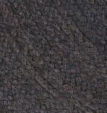 VidaXL Vloerkleed handgemaakt rond 120 cm jute donkergrijs