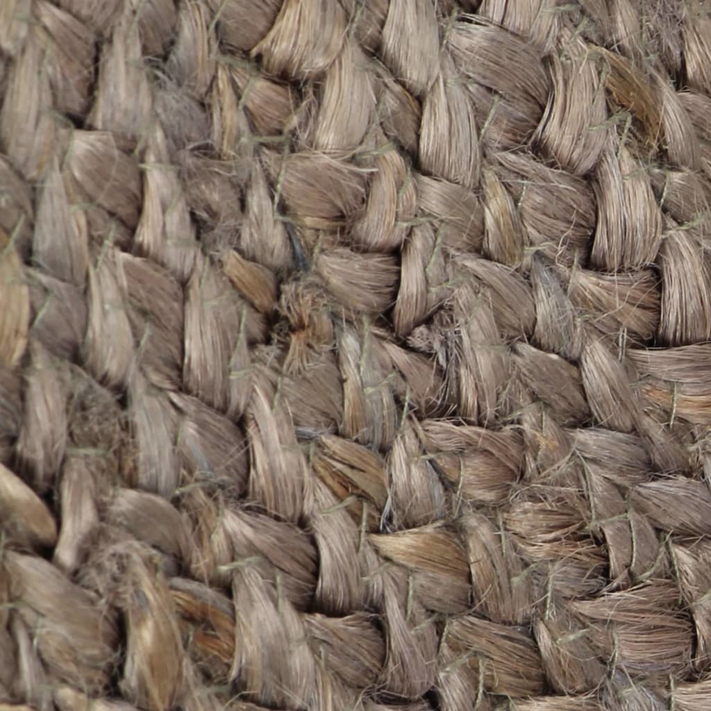 VidaXL Vloerkleed handgemaakt rond 150 cm jute grijs