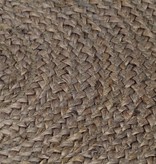 VidaXL Vloerkleed handgemaakt rond 90 cm jute grijs