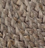 VidaXL Vloerkleed handgemaakt rond 90 cm jute grijs